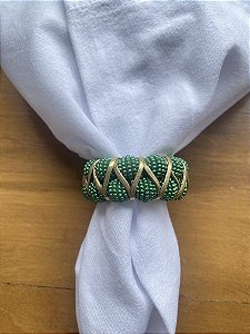 Porta-Guardanapo Miçangas  Verdes