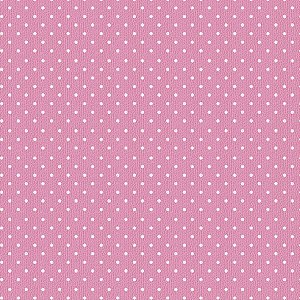 Sintético Corano Estampado Bolinhas Pink - 1,40Mt de Largura