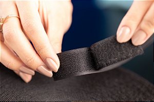 Velcro Fecho De Contato 25mm de largura - Par - Preto