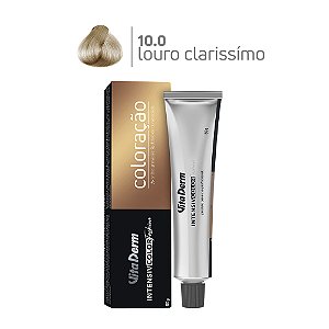 Coloração Profissonal 10.0 Louro Claríssimo 60gr - Vita Derm