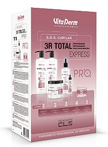 Kit 3R SOS Capilar Total Express - Vita Derm