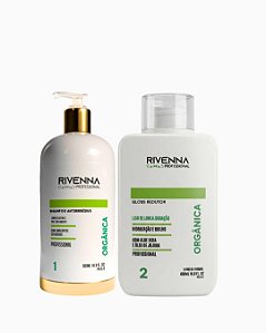 Shampoo Antirresíduo 500 ml+ Progressiva Rivenna Orgânica 450 ml