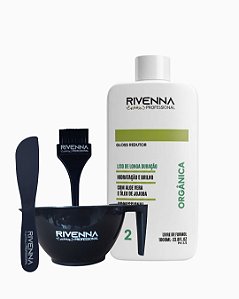Progressiva Rivenna Orgânica de 1L + Kit de Cumbuca, Pincel e Espátula