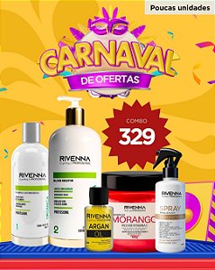 SHAMPOO ANTIRRESIDUO 500 ML + PROGRESSIVA ORGANICA 1L + MÁSCARA MORANGO 450G + FINALIZADOR 300 ML + OLEO DE ARGAN 9 ML