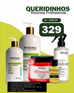 SHAMPOO ANTIRRESIDUO 500 ML + PROGRESSIVA ORGANICA 1L + MÁSCARA MORANGO 450G + FINALIZADOR 300 ML + OLEO DE ARGAN 9 ML