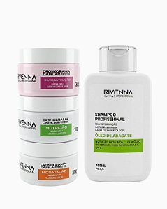KIT SHAMPOO 450 ML + KIT CRONOGRAMA CAPILAR 300G