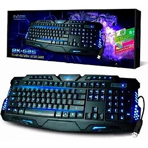 Teclado Gamer Led Usb 3 Cores - Exbom Bk-g35