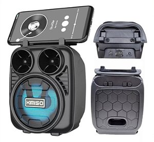 Caixa De Som Bluetooth Hi-fi com Porta Celular