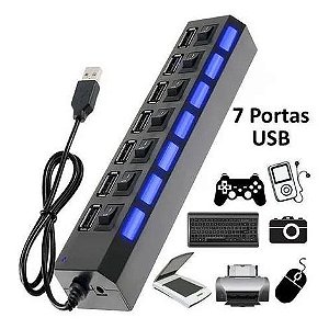 HUB USB 7 PORTAS
