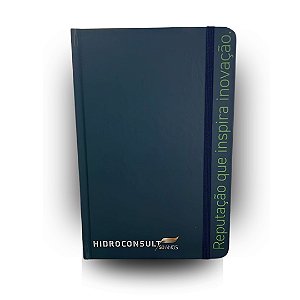 Caderno Capa dura - Tipo Moleskine - Para personalizar (15 x 21 cm)