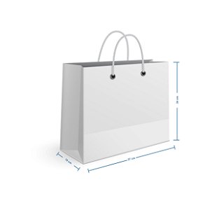 Sacola Horizontal - (LAP - 27 x 24 x 19 cm)