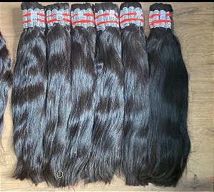 Cabelo humano Liga Prata 70cm 100gr