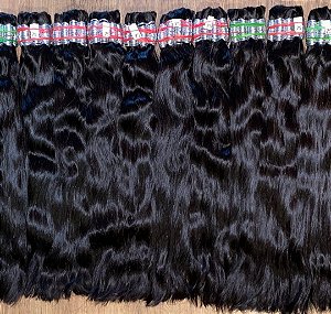 Cabelo humano Liga Prata 75cm 100gr