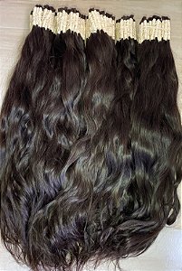 Cabelo humano Brasileiro Regional Castanho 55cm 100gr