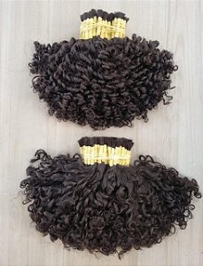 Cabelo humano cacheado nº2 55cm