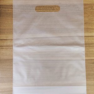 Sacola Vazada Boca Palhaço Fundo Sanfona Transparente (Gelo) - Cod 1408