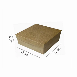 Caixa 12x12x04 0192 Kraft 420g Tampa Kraft  Cod  - 1207 (QUEIMÃO)