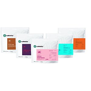 [Kit Degustação 5 pacotes] | Combo 5 Cafés | Explorando Sabores