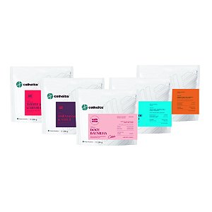 [Kit Degustação 5 pacotes] | Combo 5 Cafés | Explorando Sabores