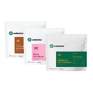 [ Kit Degustação 3 Cafés ] Lançamentos do Joabe