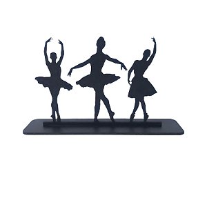 Bailarinas Display de Mesa Preto Fosco