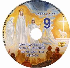 DVD VOZES DO CÉU 09- Filme das Aparições de Nossa Senhora em Knock- Irlanda e Vicenza -Itália