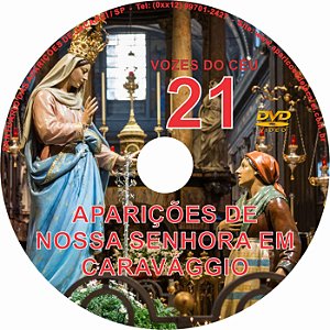 DVD VOZES DO CÉU 21- Filme das Aparições de Nossa Senhora à Vidente Gianneta Vacchi em Caravággio- Itália