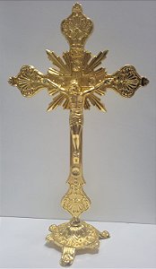 Crucifixo dourado 30 cm -TOCADO 10/07/2022