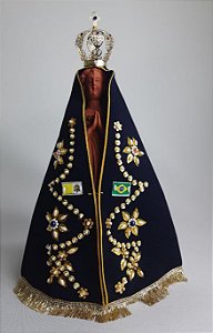 Imagem de Nossa Senhora  Aparecida de Resina Completa - 40 cm