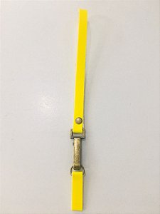 Alça p/ bolsa de mão - Amarelo - 1x15cm - Ouro velho