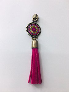 Cursor Mandala Tassel Flor Pink - Ouro Velho