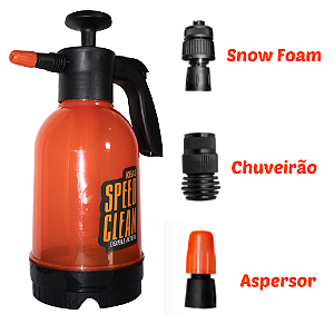 Pulverizador Manual Kers Speed Clean Double Action C/ Snow Foam 2L com 3 bicos