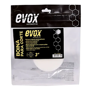 Boina de Espuma Corte Branca 3" Polegadas Evox