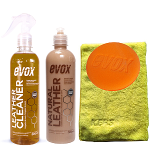 Kit Limpeza e Hidratação de Couro Evox