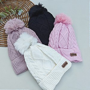 Touca Pompom Infantil