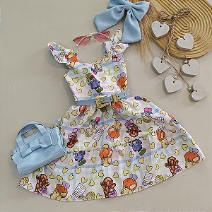 Vestido Boobie Goods Amarelo 02 ao 08