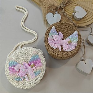 Bolsa Palha Unicórnio