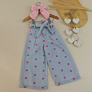 Calça Corações Wide Leg 02 ao 10