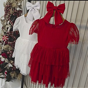 Vestido Sininho de Natal 04 ao 12