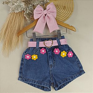 Short Jeans Flores 04 ao 12