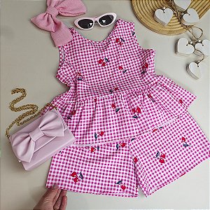 Conjunto Cereja Pink 02 ao 08