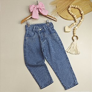 Calça Mom Strass 02 ao 10