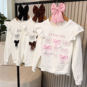 Blusa Moletom O Love Ties 04 ao 12