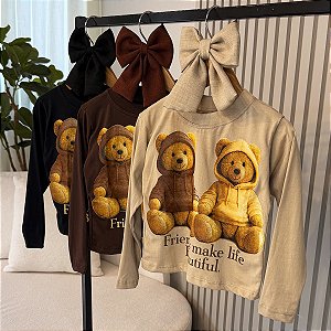 Blusa Ursos Dois Irmãos 04 ao 12