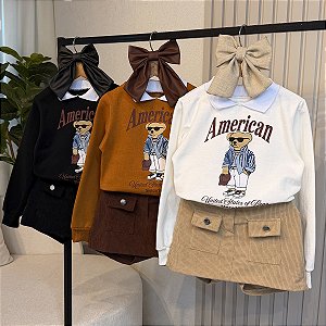 Blusa Moletom American 04 ao 12