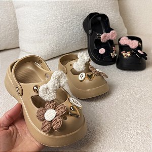 Sandálias Babuche Maria com Kit Bottons 22 ao 33