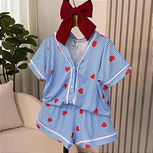 Pijama Corações 04 ao 10