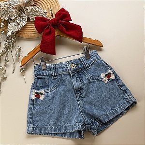 Short Laço Cereja de Natal 04 ao 12