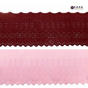 BORDADO INGLÊS LESE CTL-118 19.0 CM  - ROLO C/13.7 METROS