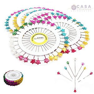 ALFINETE ESTRELA - 5.5 CM - DISCO C/36 ALFINETES